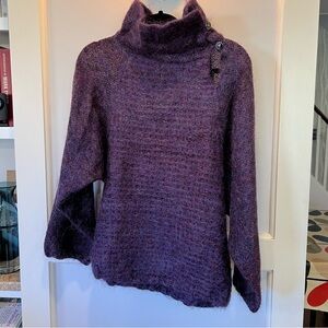 Purple mohair sweater size medium